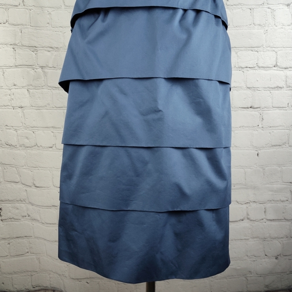 J. Crew Strapless Blue Dress 4 - Picture 5 of 10